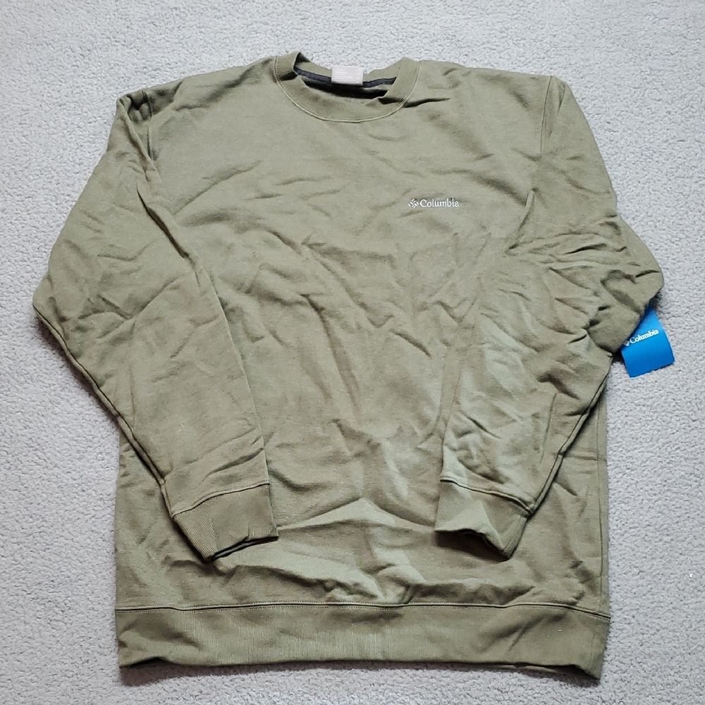 Columbia Men's Olive Crewneck Sweater Size XL
